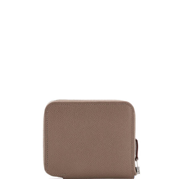 Hermes Compact Azap Zip Around Wallet Silk'in Epsom